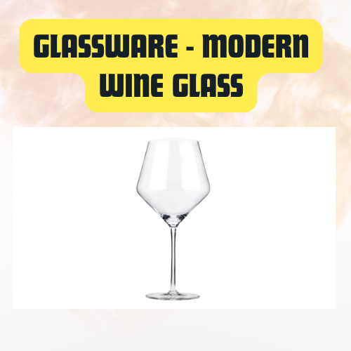 Supplier product photograph: Glassware Modern Clear Wine Glass