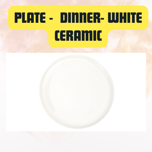 Supplier product photograph: Plate Dinner White Ceramic
