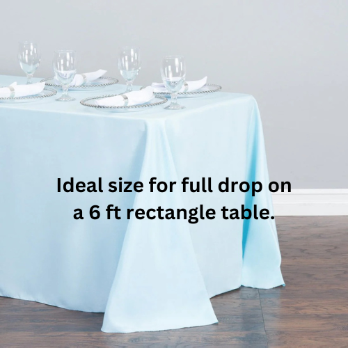 Supplier product photograph: Rectangle Linen (90×132)